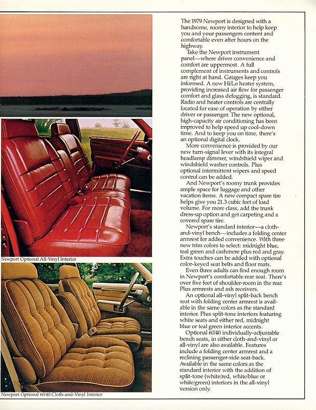 1979 Chrysler Newport Brochure Page 7